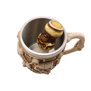 <span class=keywords><strong>Barber</strong></span> <span class=keywords><strong>Shop</strong></span> Tool <span class=keywords><strong>Skull</strong></span> Storage Cup Hombres Afeitado facial Barbero Peinado Barba Brocha de afeitar Armor Bowl Set - Product Image 6