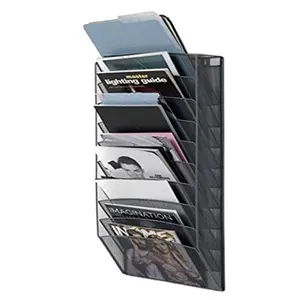 Văn Phòng 10 Phần Treo Tạp Chí Tập Tin Giá Treo Tường Kim Loại Lưới Tài Liệu Tập Tin Organizer Chủ