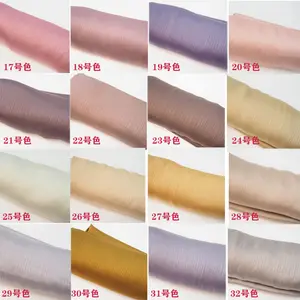 Direkt aus Malaysia Benutzer definierte hochwertige Chiffon Satin Hijab New Fashion Plissee Sunny Schal/Schal Soft Printed Pattern Logo - Product Image 4