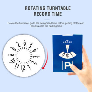 <span class=keywords><strong>Disque</strong></span> de <span class=keywords><strong>stationnement</strong></span> de minuterie de <span class=keywords><strong>stationnement</strong></span> <span class=keywords><strong>bleu</strong></span> en papier avec logo personnalisé pour voiture - Product Image 3