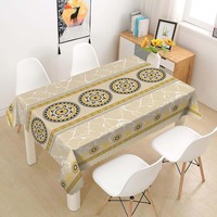 Nappe Imperméable à Motifs Rectangulaire Décorative pour la Maison, la Salle à Manger et la Cuisine