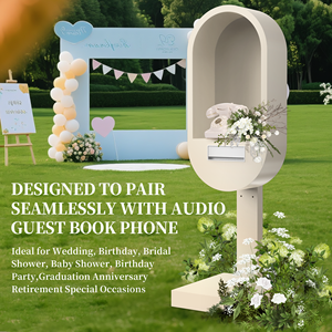 Cabine Téléphonique Blanche avec Téléphone Livre d'Or Audio, Cabine Téléphonique de Mariage <span class=keywords><strong>Londres</strong></span> pour Décoration d'Événements de Mariage - Product Image 3