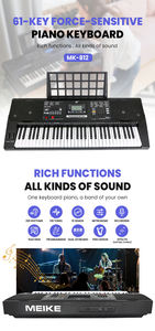 Clavier Électronique Piano Synthétiseur 61 Touches Professionnel Usine Vente en Gros, Clavier de Piano Numérique MK-812 - Product Image 6