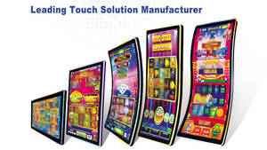 Promptcontrol tùy chỉnh 13.3 "LCD Nút Bảng điều chỉnh nguyên mẫu aruze chơi <span class=keywords><strong>game</strong></span> Muso đường cong-43 hoặc triple-27 Tủ nút cảm ứng boong - Product Image 6