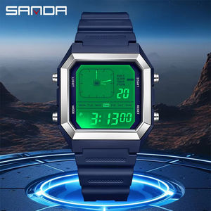 SANDA 6307 Nuevo Reloj Electrónico Deportivo para Hombre, Digital, Multifuncional, con Luz Nocturna, Temporizador, Calendario, Resistente al Agua, para Estudiantes - Product Image 3