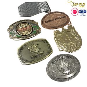 Hardware su propio logotipo Western metal pin Etiqueta Privada Pathfinder Hebilla de cinturón para regalo - Product Image 4