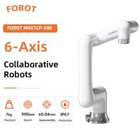 Robot Colaborativo de 6 Ejes FOBOT MB07CP-990, PLC, Carga Útil de 7 kg, Alcance de 990 mm, Precisión de 0.04 mm, IP67, Brazo Robótico para Manipulación, Pulverización y Soldadura