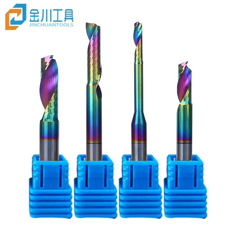 Hot pin 6mm coating profiling single edge NC cutter aluminum alloy milling cutter door and window router bits