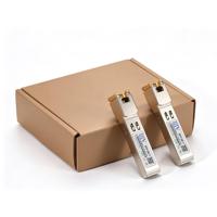 Módulo SFP de Cobre SFP-GE-T de Alta Calidad, 100m, 10/100/1000 Base, Transceptor de Fibra Óptica para Red Inalámbrica LAN RJ45, Alimentación CC 12V