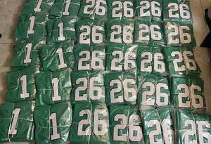 Camisa de Futebol Americano para a Temporada de Verão Vikings # 9 Tops Oversize Respiráveis com Mangas Curtas e Características de Tamanho Plus - Product Image 5