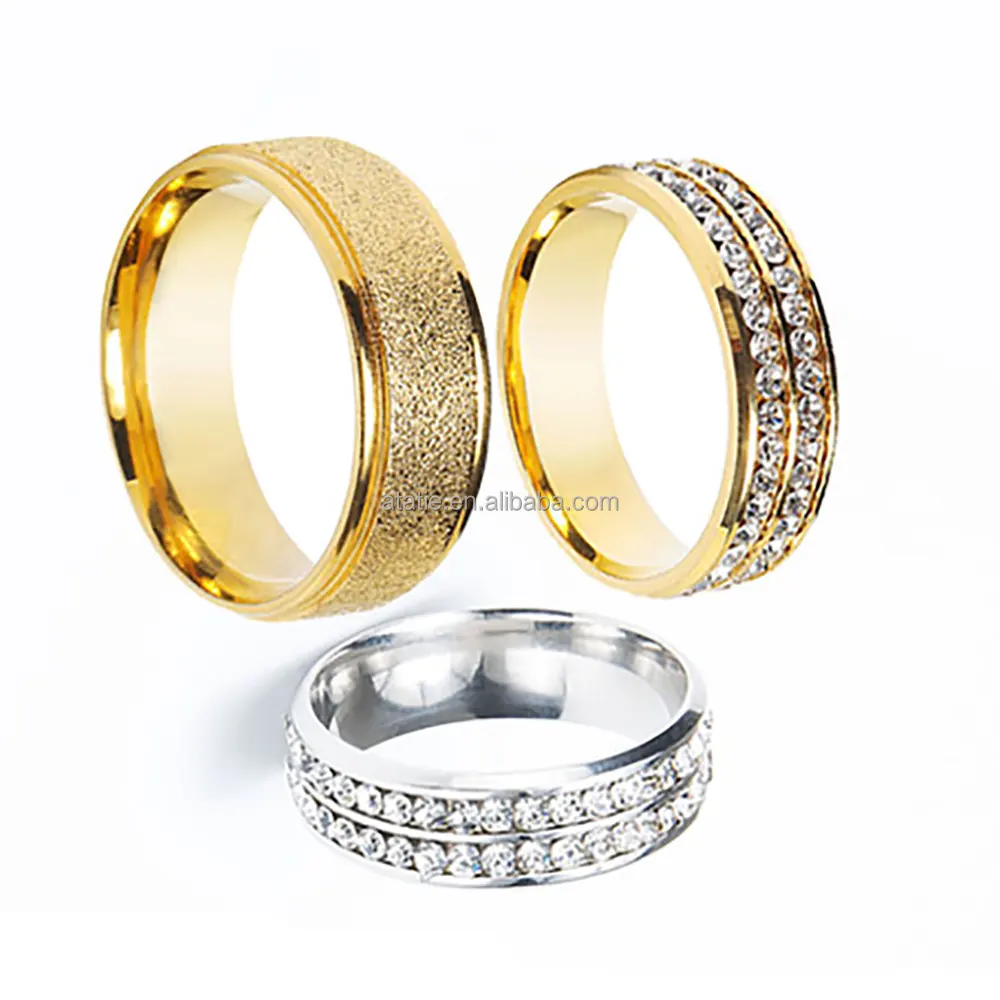 New Designer Two Styles Fashion Quality Men Tie Ring Gold Metal Wedding Tie Ring For Men Tie DiBanGu Dropshipping