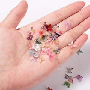 Coloré Micro Résine Artisanat Minuscules Papillons Miniatures Paysage Décor Mini Papillons Figurines pour Maison de Poupée Fée Maison - Product Image 3