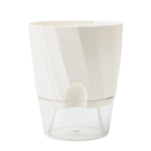 Self Watering Flower <b>Pot</b> Plastic Transparent Desktop Planter Minimalist Design For Indoor Plants - Product Image 1