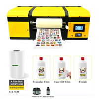 Impresora A3 UV DTF Impresora 2 en 1 Impresora de pegatinas Cabezales dobles Máquina de impresión de pegatinas en relieve a prueba de polvo y agua