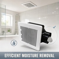 Ventilateur d'extraction universel de 10 pouces pour bureau, cuisine, usage domestique, faible bruit, alimenté par courant alternatif, ventilateur de plafond