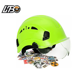 HBC CE EN397 건설 산업용 검정 노랑 녹색 로고 인쇄 안전모 하드 헬멧 작업용 헬멧 ABS 안전모 - Product Image 1