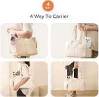 Sac à dos de transport pour animaux de compagnie en polyester écologique de luxe, pour chiens et chats, petits chiens, souple, pliable, lavable, respirant, imperméable