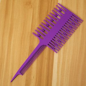 1 pièce <span class=keywords><strong>Peigne</strong></span> à dents larges pour chignon pour femme, outil de coloration capillaire professionnel de salon, <span class=keywords><strong>peigne</strong></span> en forme d'arête de poisson pour sectionnement et mèches - Product Image 3
