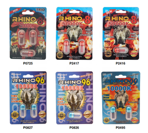 RHINO 69 1 2 3 CAPS Tarjeta de embalaje con caja de exhibición Tarjeta de blíster para embalaje de píldoras y tabletas en stock - Product Image 2