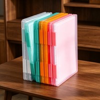 Caja de Archivo A4 Minimalista con Logotipo Personalizado de Alta Calidad, Carpeta de Documentos, Organizador de Facturas de Plástico Transparente, Suministros de Oficina y Estudiantiles