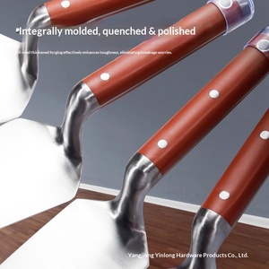 เกรียงก่ออิฐสแตนเลสสองคม แบบหนา พร้อมใบมีดตัดปูนและช้อนตักขี้เถ้าในตัว - Product Image 4