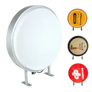 Blank poster acrylic sheet vacuum formed round shape aluminum frame led display advertising Led Lightbox