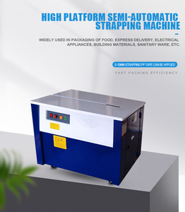 Bán tự động đóng đai máy cho hộp carton đôi động cơ đóng đai máy PP Pet vành đai đóng đai máy - Product Image 5