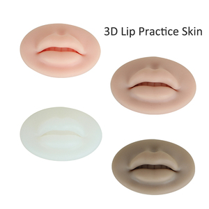 Latest Silicone Gel Realistic Permanent Makeup Practice Skin for Beauty Training Microblading Human <strong>Lips</strong> 3D <strong>Lip</strong> Open Mouth <strong>PMU</strong> - Product Image 1