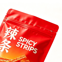 Sachet Doypack laminé PET/VMPET/PE de qualité alimentaire, sac refermable à fermeture éclair résistant à l'humidité pour chips et noix, pochette verticale personnalisable avec logo