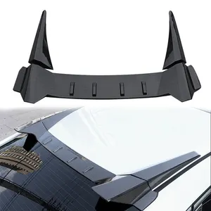适用于本田思域2016-2020的汽车配件碳纤维黑色后扰流板车顶翼扰流板翼