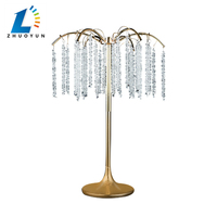 Zhuoyun Usine Directe Fête De Mariage Décoration De Table Acrylique Fer Fleur Stand Vase