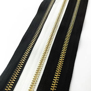 高品质的军 # 金属拉链玉米牙亮光金淳路开尾