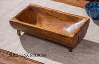 Plateau en bois massif écologique pour fruits secs, plateau créatif classique pour fête, maison, salon, table basse, rangement pour noix et collations