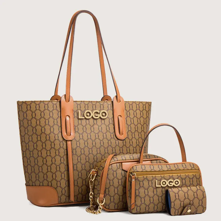 Custom Logo Bolsos Mujer #21528 handbag Wholesale handbag sets 4 pieces lady hand bags HOT designer bags handbags women sets