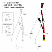 Kabel Harness Elektronik Sambungan Robot Fleksibel Tinggi, Kabel Komunikasi CAN, Berperingkat IP67, Konduktor Tembaga Murni, Adaptor PVC/Nylon