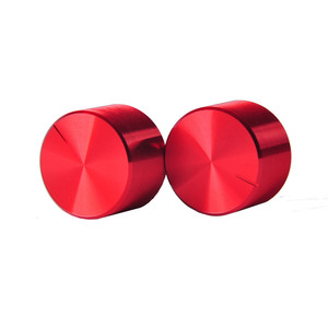 レッド20x13 18歯ナールシャフトノブギターボリュームオーディオアンプヘッドフォンDACエフェクト - Product Image 5