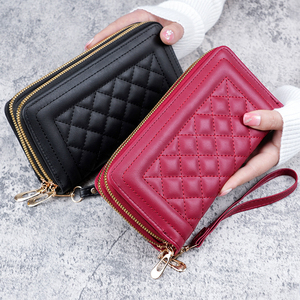 Women's Large Capacity Double Zipper Wallet With Alligator Pattern Anti-theft Ladies Clutch Card Bag Casual Use <b>Phone</b> Storage - Product Image 3