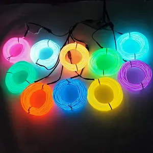 Wholesale Price Customized Super Bright Multi Color El Glowing Wire electroluminescent wire