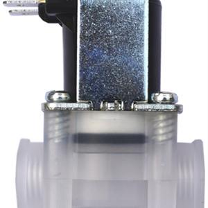 Vanne solénoïde de marque en fil de cuivre avec entrée à filetage interne NPT, vanne de commande en plastique transparent, produit électronique en plastique - Product Image 1