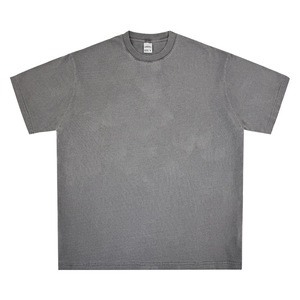Hip Hop lavé à l'acide coupe ample t-shirts unisexe impression personnalisée blanc Vintage noir coton t-shirt 260GSM surdimensionné t-shirt hommes - Product Image 2