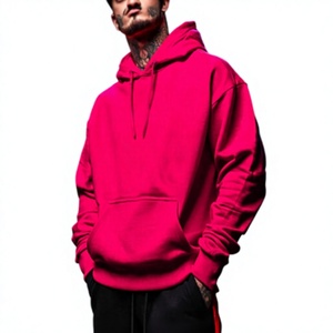 OEM Custom Logo 100% Cotton Heavyweight Fleece 380 GSM Print Logo High-Quality Oversized Drop Shoulder Men's <b>Hoodie</b> Pullover - Product Image 5