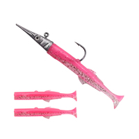 Leurre coulant en plastique souple avec tête plombée, appât artificiel idéal pour la pêche en mer, 11/40g, nouveau modèle