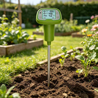 Testeur d'humidité du sol 4-en-1 numérique, mesure de la température du sol, de l'humidité du sol, du pH et de l'intensité lumineuse, affichage rétroéclairé, testeur de sol