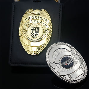 メタルガードバッジ財布付きカスタムナショナルパーソナライズボディガード制服ロゴセキュリティ - Product Image 3