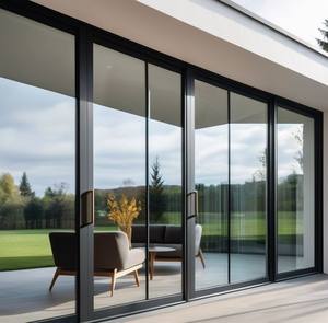 Prima Rail suspendu <span class=keywords><strong>porte</strong></span> <span class=keywords><strong>coulissante</strong></span> en aluminium cuisine <span class=keywords><strong>porte</strong></span> en aluminium sans rail salle à manger <span class=keywords><strong>porte</strong></span> en aluminium rangée - Product Image 1