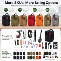 Kit de premiers secours de survie en plein air, sac d'urgence multifonctionnel