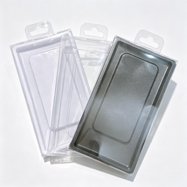 Clear Plastic Blister Pack Box Hang Hole Retail Universal Mobile Phone Cover Case Packaging Box for Box for iphone 18 Pro Max