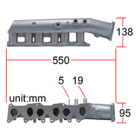 Collecteur d'admission en aluminium Collecteur turbo V * W VR6 2.8 et 2.9 litres Collecteur d'admission Accessoires de voiture IT-04