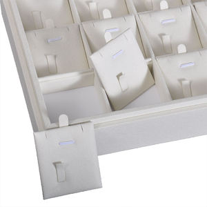 Custom Ring Earring Necklace Black and White Luxury Jewellery <b>Plastic</b> Tray for Jewelry <b>Display</b> - Product Image 3