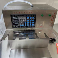 Machine de remplissage semi-automatique pour sachets à bec verseur pour petits sachets de lait de soja, soupe de prune, thé, jus, boissons